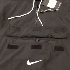 Nike Jackets & Coats - NWT Nike Black Swoosh Woven Anorak (Small-Medium) Nike Jackets & Coats - NWT Nike Black Swoosh Woven Anorak (Small-Medium)